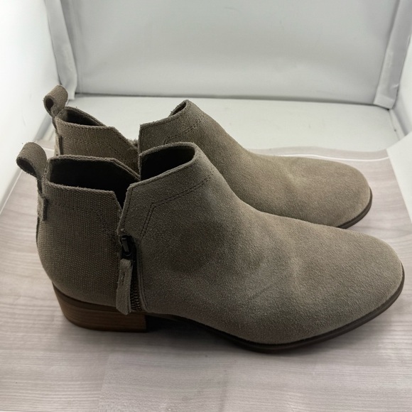 Toms Shoes - Toms Tan Ankle Booties with Suede Finish